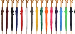 Parasol automatyczny drewniany Ø105 cm NANCY / Jasnoniebieski 513124