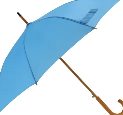 Parasol automatyczny drewniany Ø105 cm NANCY / Jasnoniebieski 513124
