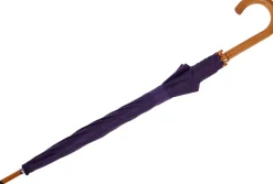 Parasol automatyczny drewniany Ø105 cm NANCY / Czarny 513103