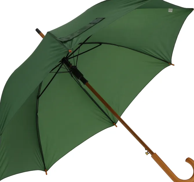 Parasol automatyczny drewniany Ø105 cm NANCY / Ciemnozielony 513199