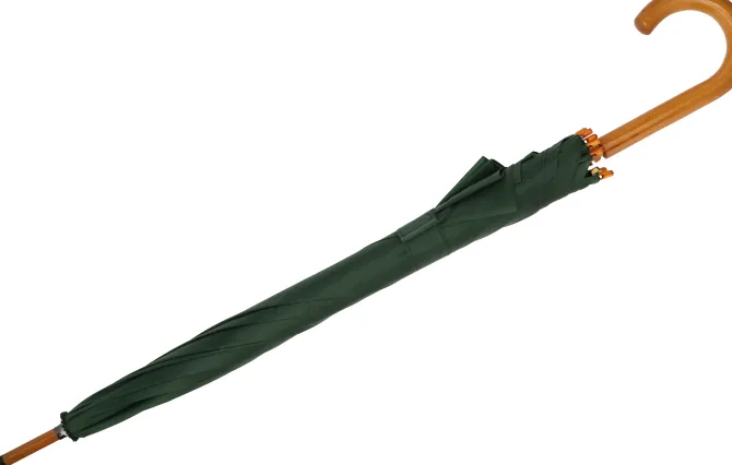 Parasol automatyczny drewniany Ø105 cm NANCY / Ciemnozielony 513199