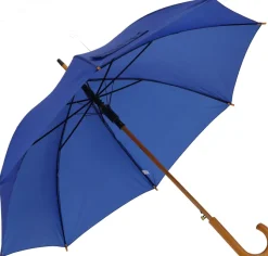 Parasol automatyczny drewniany Ø105 cm NANCY / Niebieski 513104