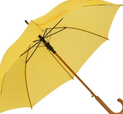 Parasol automatyczny drewniany Ø105 cm NANCY / żółty 513108