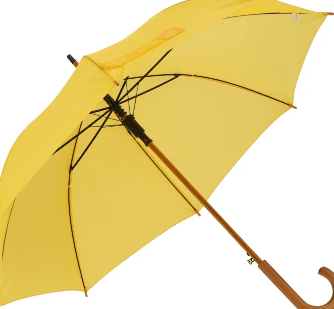 Parasol automatyczny drewniany Ø105 cm NANCY / żółty 513108