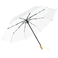 Parasol automatyczny RPET, składany | Nell / Biały V7242-02