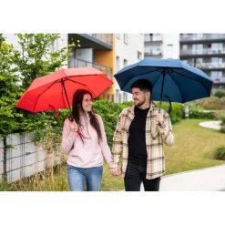Parasol automatyczny RPET, składany | Nell / Biały V7242-02