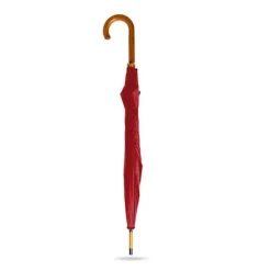 Parasol automatyczny z drewnianą rączką / Czerwony IP35038452