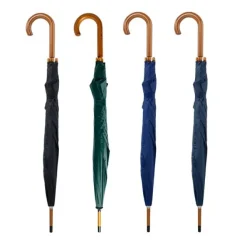 Parasol automatyczny z drewnianą rączką / Royal blue IP35038464