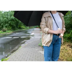 Parasol manualny RPET | Keelan / Czarny V1850-03