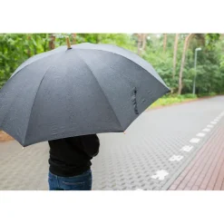 Parasol manualny RPET | Keelan / Czarny V1850-03