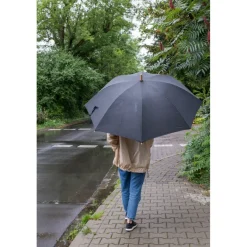 Parasol manualny RPET | Keelan / Czarny V1850-03