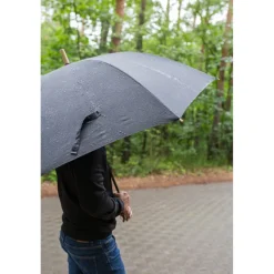Parasol manualny RPET | Keelan / Czarny V1850-03