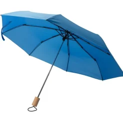 Parasol manualny RPET, składany / Niebieski V1605-11