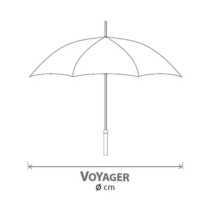 Parasol manualny, składany / Beżowy V4215-20