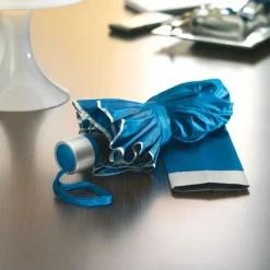 Parasol składany na 3 / Niebieski MO7210-37