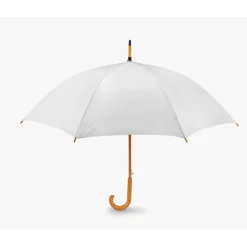 Parasol z drewnianą rączką / Biały KC5131-06