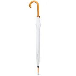Parasol z drewnianą rączką / Biały KC5132-06
