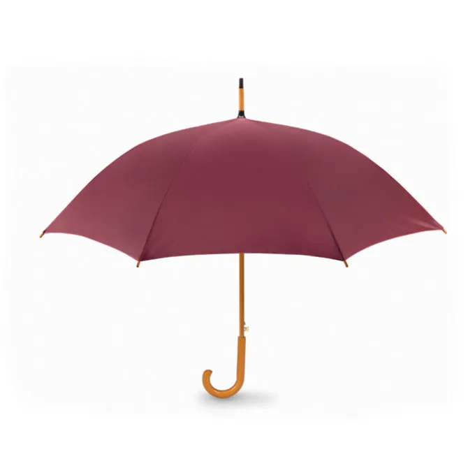 Parasol z drewnianą rączką / Burgund KC5131-02