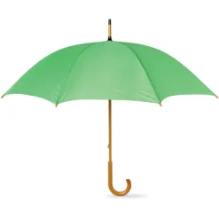 Parasol z drewnianą rączką / Limonka KC5132-48