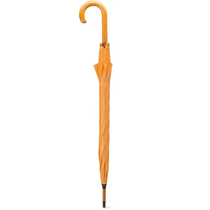 Parasol z drewnianą rączką / Pomarańczowy KC5132-10