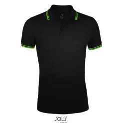 PASADENA męskie polo 200g / Czarny/Limonka S00577-BN-L