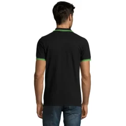 PASADENA męskie polo 200g / Czarny/Limonka S00577-BN-3XL