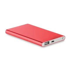 Płaski Powerbank 4000mAh / Czerwony MO8735-05