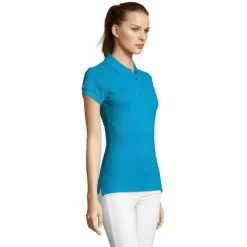 PASSION Damskie POLO 170g / Aqua S11338-AQ-L