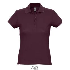 PASSION Damskie POLO 170g / Burgundy S11338-BG-L
