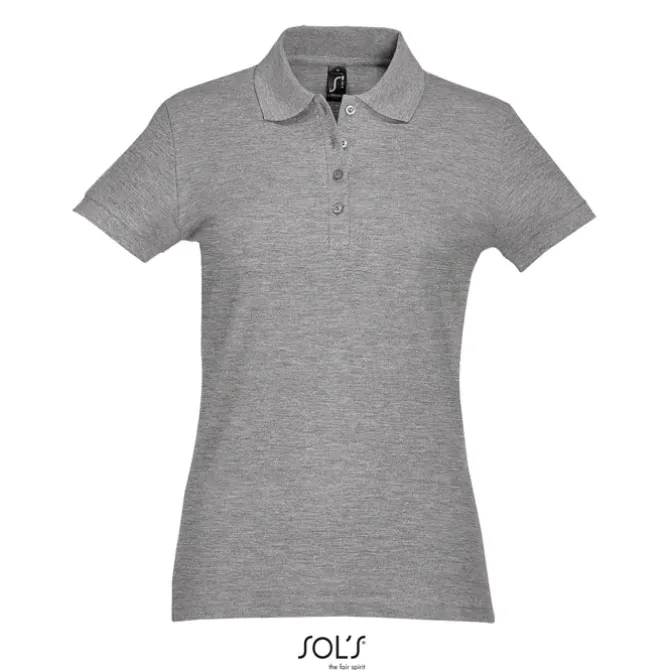 PASSION Damskie POLO 170g / Grey melange S11338-GY-XXL