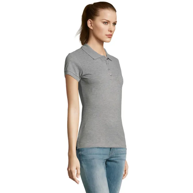 PASSION Damskie POLO 170g / Grey melange S11338-GY-XXL