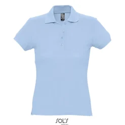 PASSION Damskie POLO 170g / Sky blue S11338-SP-L