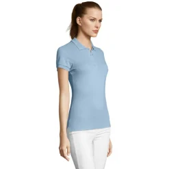 PASSION Damskie POLO 170g / Sky blue S11338-SP-L