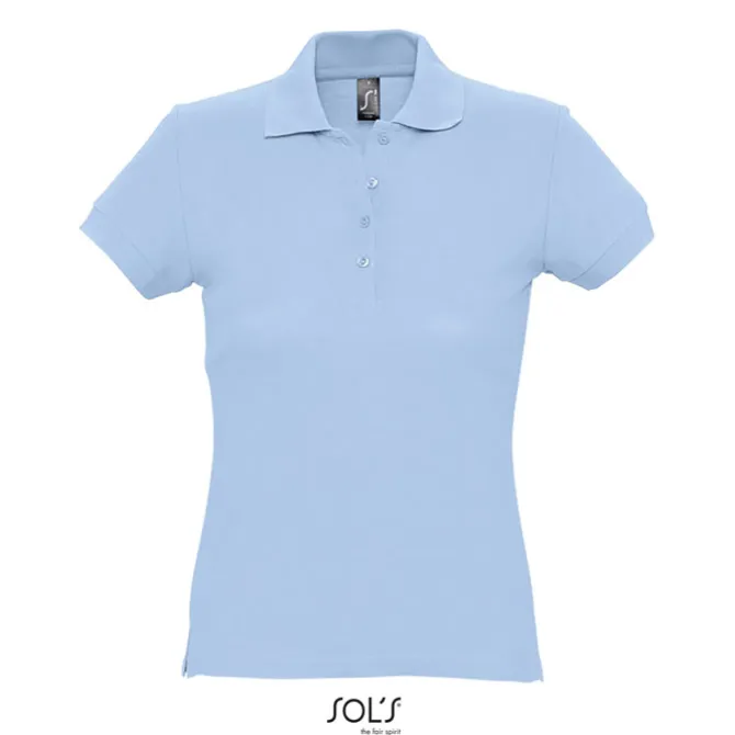 PASSION Damskie POLO 170g / Sky blue S11338-SP-XXL