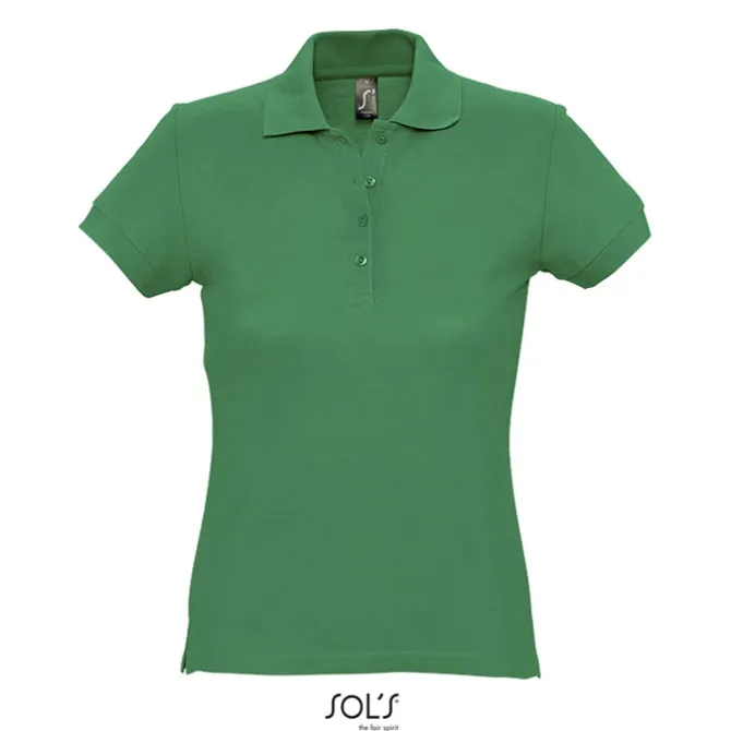 PASSION Damskie POLO 170g / Zielony S11338-KG-XL