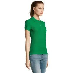 PASSION Damskie POLO 170g / Zielony S11338-KG-L