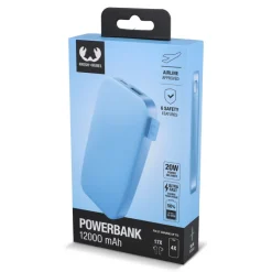 2PB12100 | Fresh 'n Rebel Powerbank 12000 mAh USB-C Szybkie ładowanie 20W / Jasnoniebieski LT49402-N0012