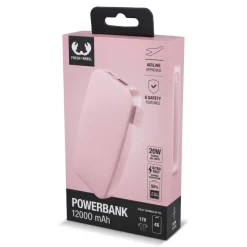 2PB12100 | Fresh 'n Rebel Powerbank 12000 mAh USB-C Szybkie ładowanie 20W / Różowy LT49402-N0076