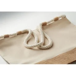 Płócienna torba plażowa / Bezowy MO2805-13