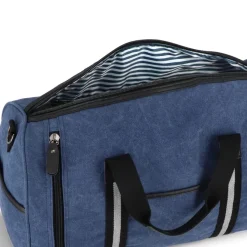 Płócienna torba z recyklingu Harper / Ciemnoniebieski LT95298-N0010