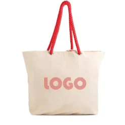 Płócienna torba z uchwytami ściąganymi sznurkiem. / Abano / Natural IP31117980