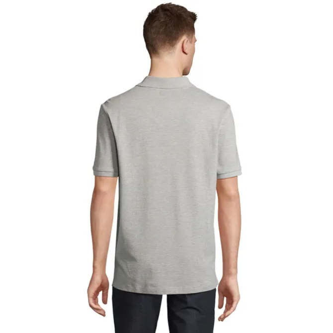 PEGASE Polo Organic 210g / Szary Melanż 2 S04242-GY-3XL