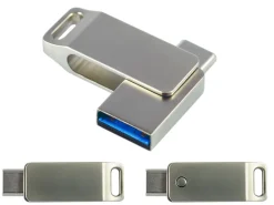 Pendrive 16GB stal szczotkowana / Stalowy PU-1-72H