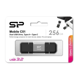Pendrive Mobile C51, 256GB 3.2 Silicon Power / Czarny EG834203 256GB