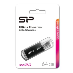 Pendrive Ultima II I-series, 64GB 2.0 Silicon Power / Czarny EG811703 16GB