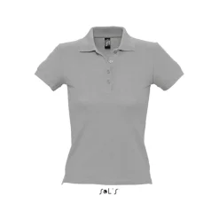 PEOPLE Damskie POLO 210g / Grey melange S11310-GY-3XL