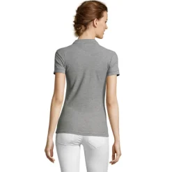 PEOPLE Damskie POLO 210g / Grey melange S11310-GY-S