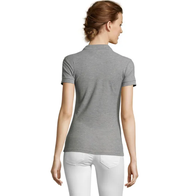 PEOPLE Damskie POLO 210g / Grey melange S11310-GY-XL