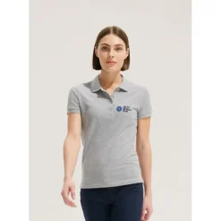 PEOPLE Damskie POLO 210g / Grey melange S11310-GY-XL