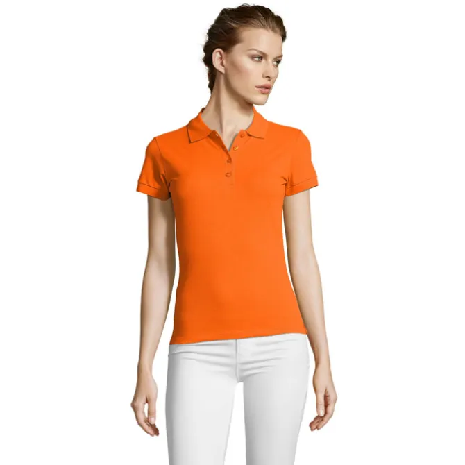 PEOPLE Damskie POLO 210g / Pomaranczowy S11310-OR-XXL
